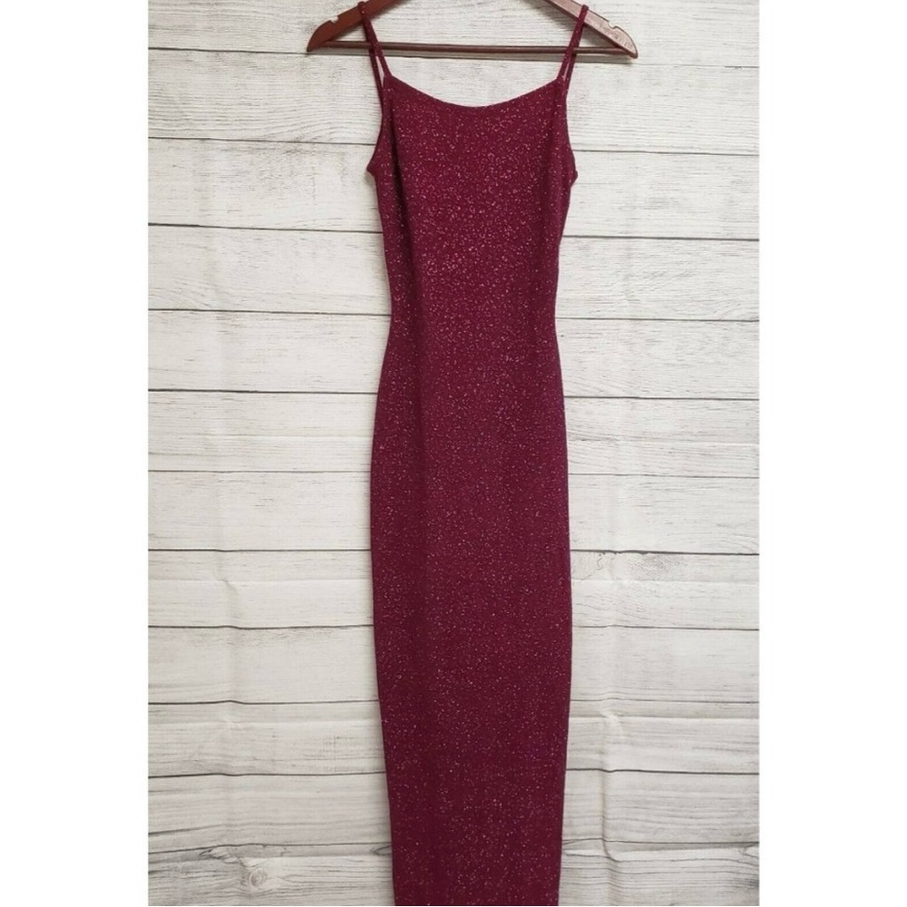 Gunne Sax Jessica McClintock Purple Glitter Maxi Dress – Y2K Size 3